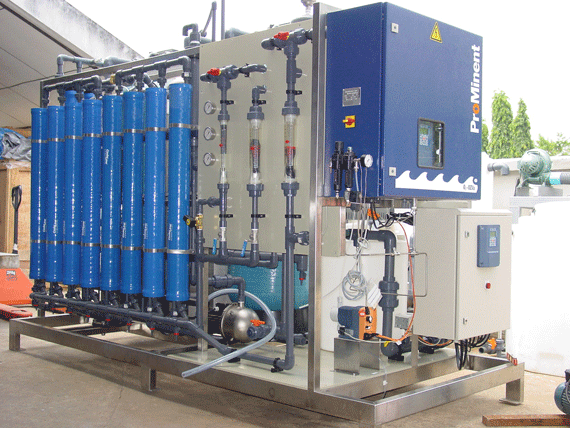 Drinking water treatment production plant